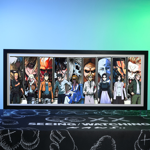 进击的巨人九大巨人合集3D动漫立体画手办桌搭电竞房装饰挂画礼物