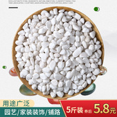 包邮 天然鹅卵石多肉铺面石小石头雨花石白色小白石子花盆栽装 饰