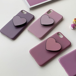 ins风网红爱心手机支架糖果色可收缩便携式小巧手机壳配件配套