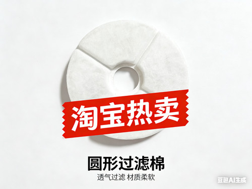 14cm圆形猫咪宠物饮水机通用过滤芯棉片树脂活性碳喂水器过滤净水