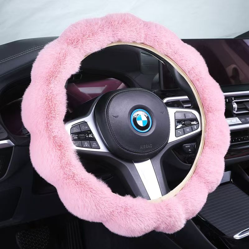 汽车方向盘套冬季毛绒