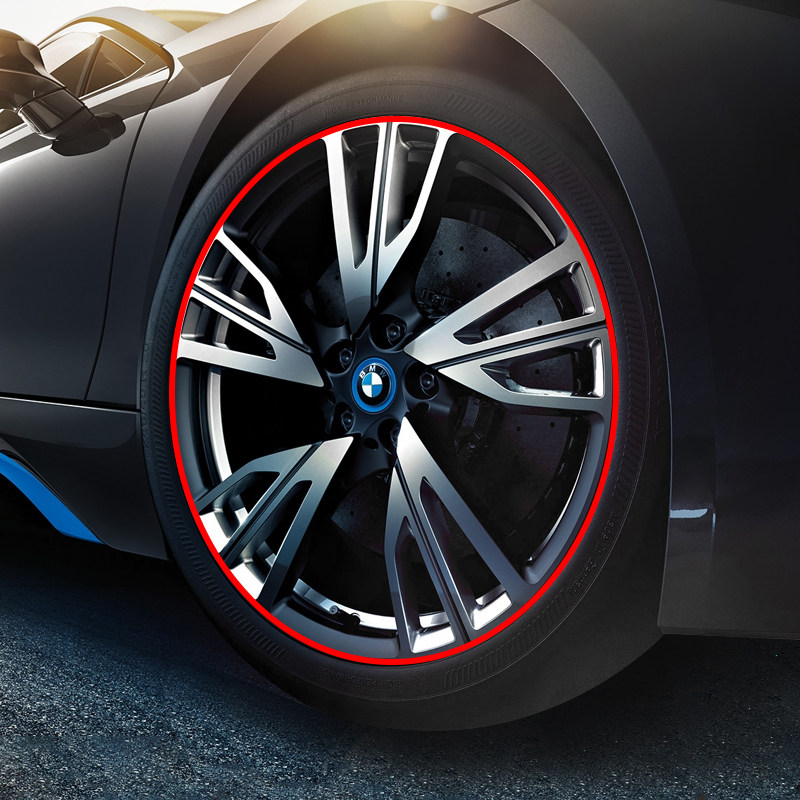 汽车轮毂装饰条轮毂双层保护圈美轮宝改装轮胎防擦防刮蹭防撞条贴