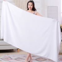 Five-star hotel bath towels are pure cotton, white and absorbent. Large thickened and enlarged bath towels for hotels and homestays, specially designed for beauty purposes thumbnail 2