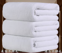 Five-star hotel bath towels are pure cotton, white and absorbent. Large thickened and enlarged bath towels for hotels and homestays, specially designed for beauty purposes thumbnail 3