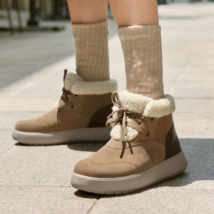 skechers斯凯奇Arch Fit足弓支撑短靴缓震回弹休闲靴雪地靴144722