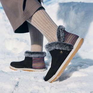 skechers斯凯奇加绒女鞋户外雪地靴女靴保暖轻便舒适短靴114534