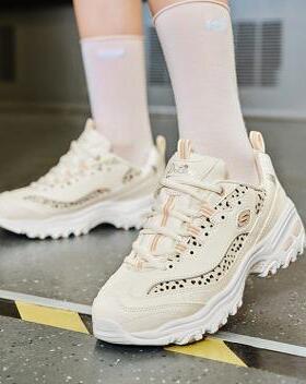 skechers斯凯奇减震D'LITES老爹鞋女鞋运动休闲鞋熊猫鞋150236