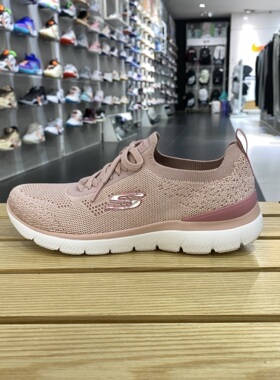 skechers斯凯奇休闲鞋轻便舒适健步鞋透气运动鞋150122-ROS