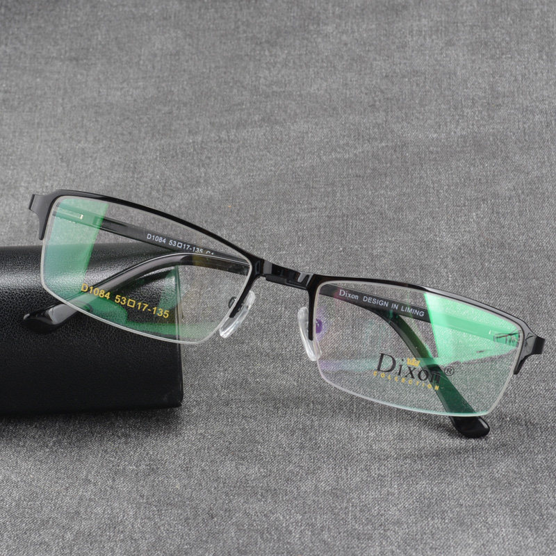 休闲款半框经典黑色眼镜架 近视防辐射变色眼镜 金属商务日常镜框,ZIPPO/瑞士军刀/眼镜,眼镜架,淘宝优惠券,粉丝福利购,淘宝优惠卷