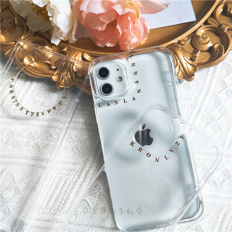 一只羊自定字母情侣定制手机壳适用于iphone15proxsmaxP60MATE60P