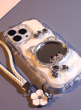 立体闪钻镜面小熊适用vivos18pro手机壳x100pro卡通s17s16s15s12s10s9女可爱x90x80x70x60x50硅胶全包保护套