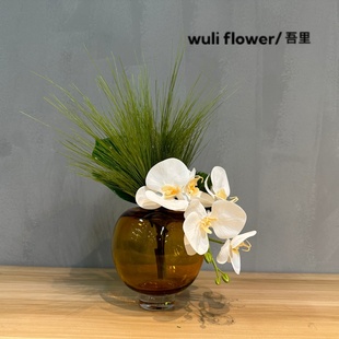 现代轻奢仿真花艺摆件花束样板房酒店售楼处茶几床头柜桌面装 饰花