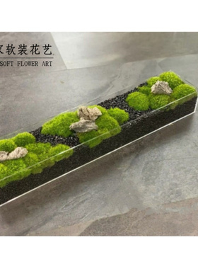 永生苔藓样板间茶室亚克力