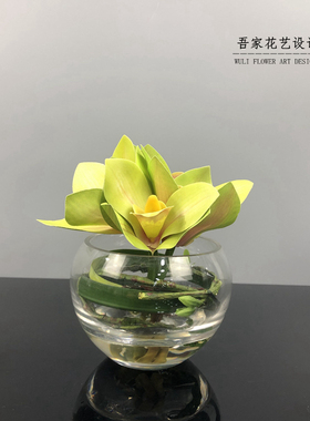 现代假水仿真花艺小套装样板间办公室茶几卫浴台面软装花艺摆件