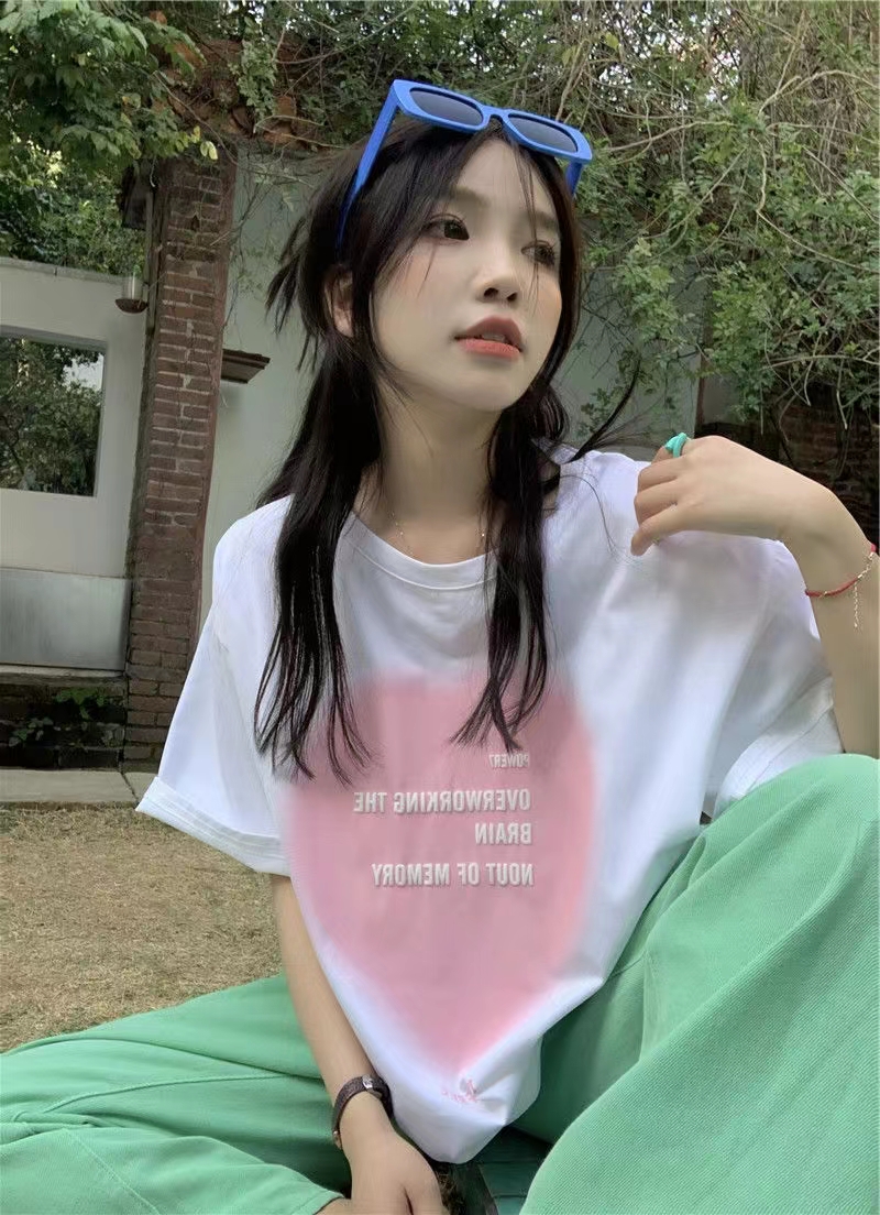 220g重磅白色短袖t恤女夏季女装2023新款纯棉半袖体恤小众上衣女_DISS BOOS_女装/女士精品-第3张图片-提都小院