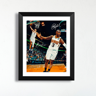 保罗布克经典连线海报照片墙装饰画桌摆礼物木相框签名太阳队周边