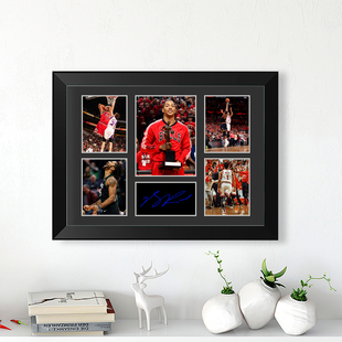 罗斯生涯经典瞬间相框签名纪念照片墙桌摆壁画海报摆台篮球迷礼物