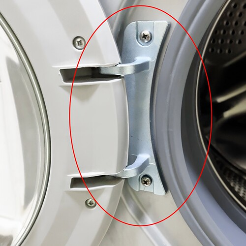 适用美的小天鹅洗衣机烘干机原装门铰链门钩卡扣合页把手配件大全