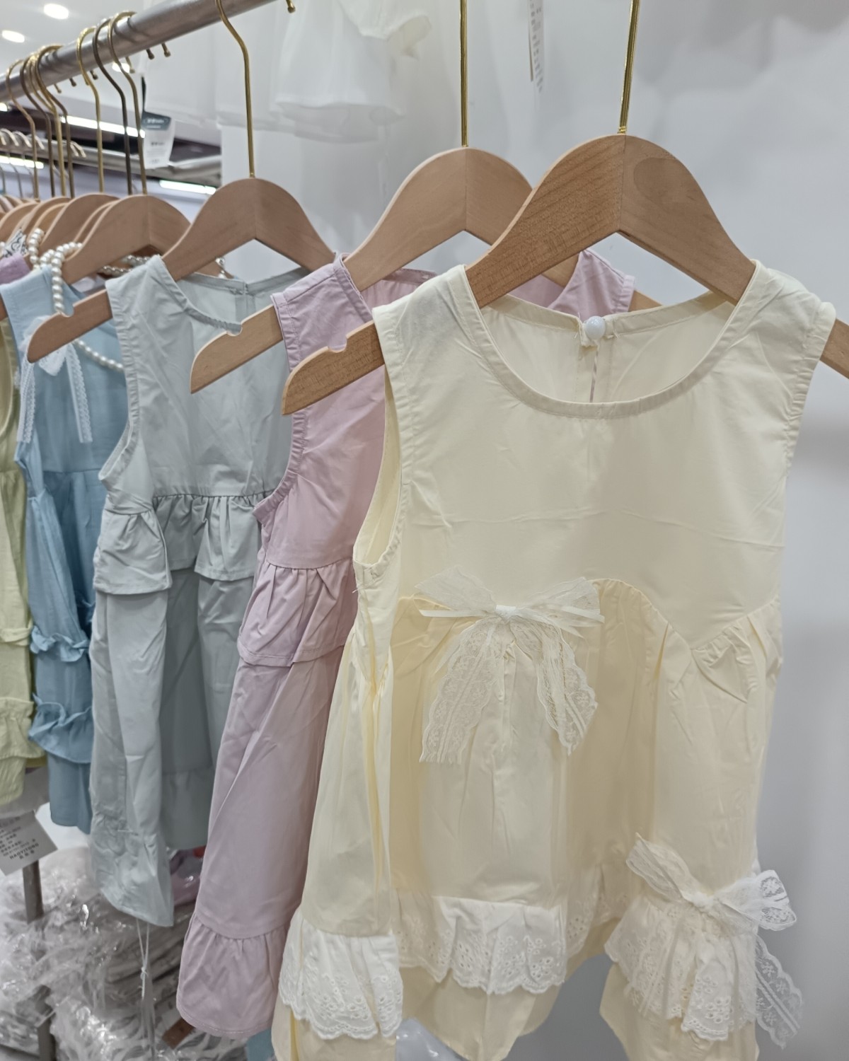 女童单层连衣裙2026夏季新款儿童洋气背心裙小女孩公主裙棉布