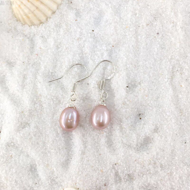 925纯银珍珠耳钉女潮小巧冷淡风