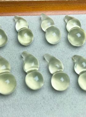 天然黄水晶小葫芦DIY饰品配件紫水晶茶晶迷你小葫芦吊坠包挂