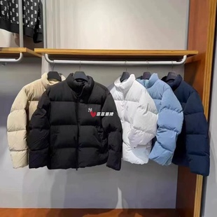 【年终大促】韩国潮牌羽绒服男女复古小标情侣加厚保暖时尚外套潮