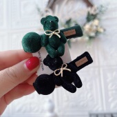 网红小熊发夹韩版 可爱边夹刘海碎发卡子边夹少女夹子头饰礼物2050