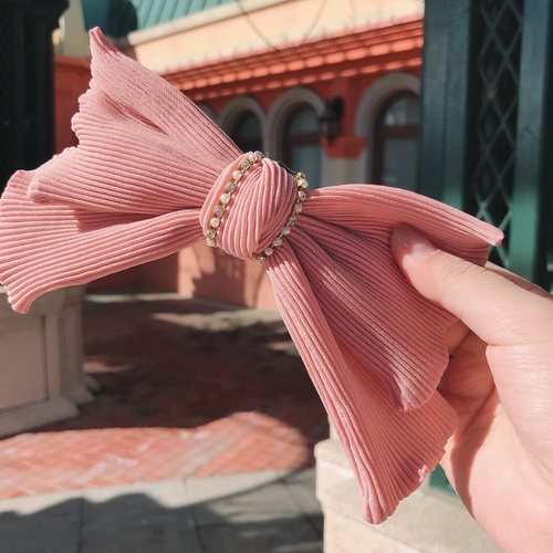 新韩版韩国大蝴蝶结长飘带弹簧夹马尾发夹子发饰发卡仙女顶夹1873