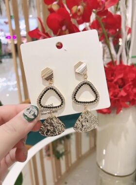 小香风长款圆脸高级感流苏耳环