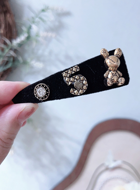 新款百搭简约黑色掰掰夹BB夹少女头饰刘海侧边夹顶夹发饰发夹B032