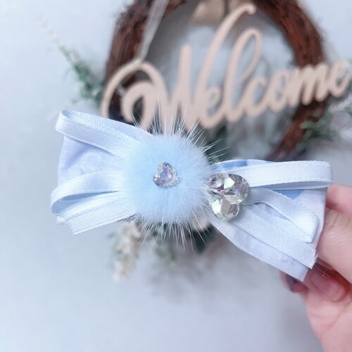 少女边夹发夹百搭蝴蝶结