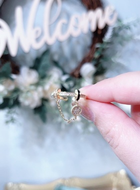 时尚个性蝴蝶开口食指戒女ins潮简约百搭小众设计指环饰品女2300