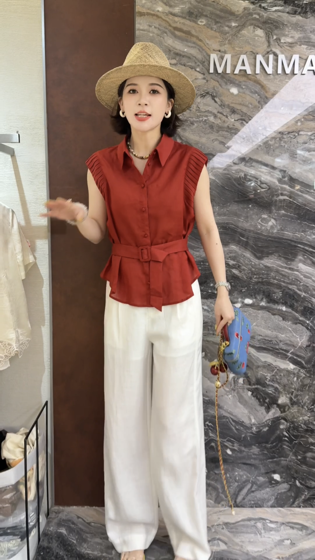 欧洲站2026夏季新款欧货翻领单排扣收腰韩范小清新高级感女士衬衫