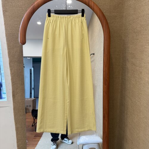 欧洲站2026夏新款欧货松紧高腰显瘦百搭垂感女休闲款阔腿裤26066