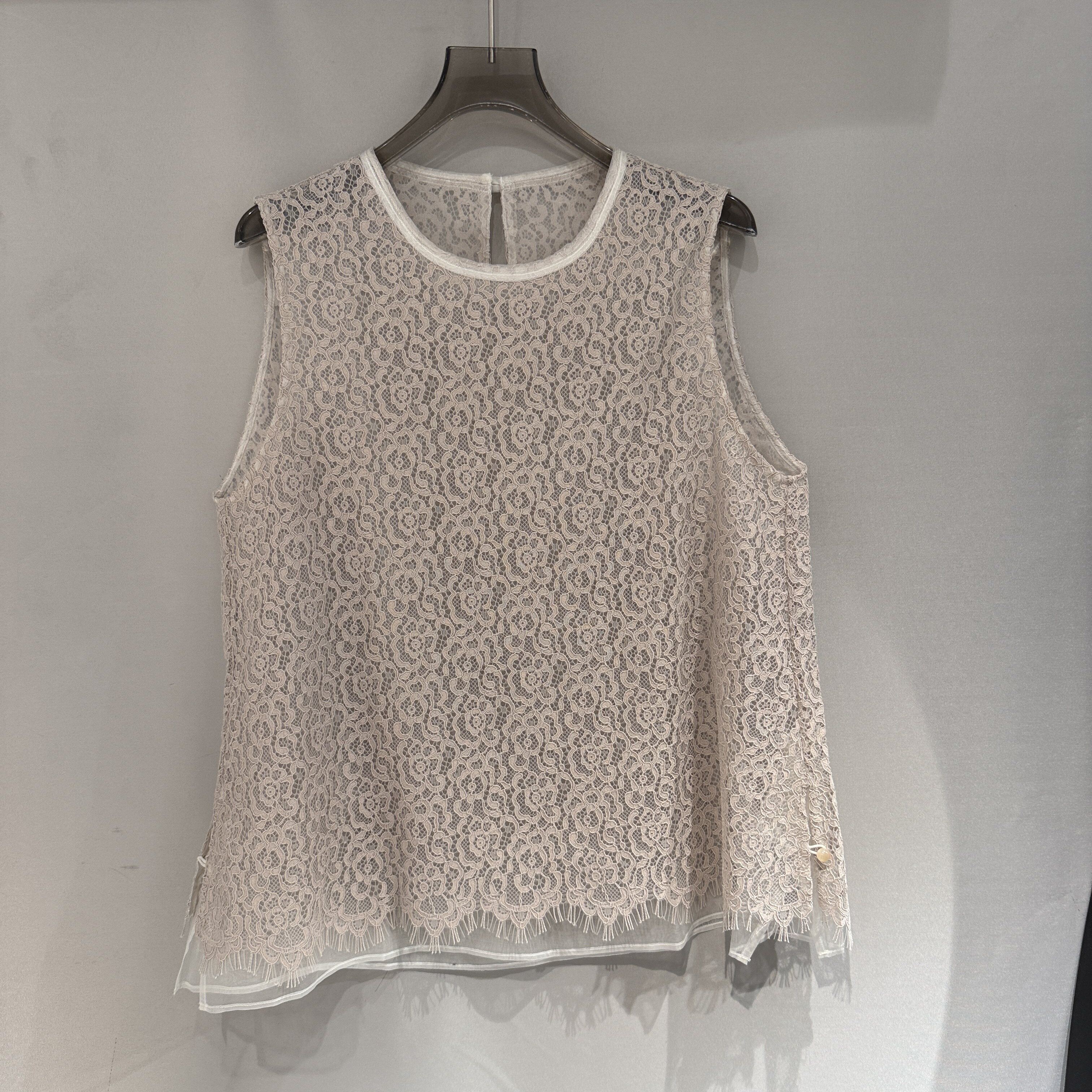 欧洲站2026春季新款时尚纯欲风甜美高级感无袖女桑蚕丝背心735129