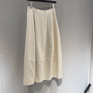 A版 欧洲站2026春季 极简风高腰百搭显瘦女士中长款 时尚 半裙潮 新款