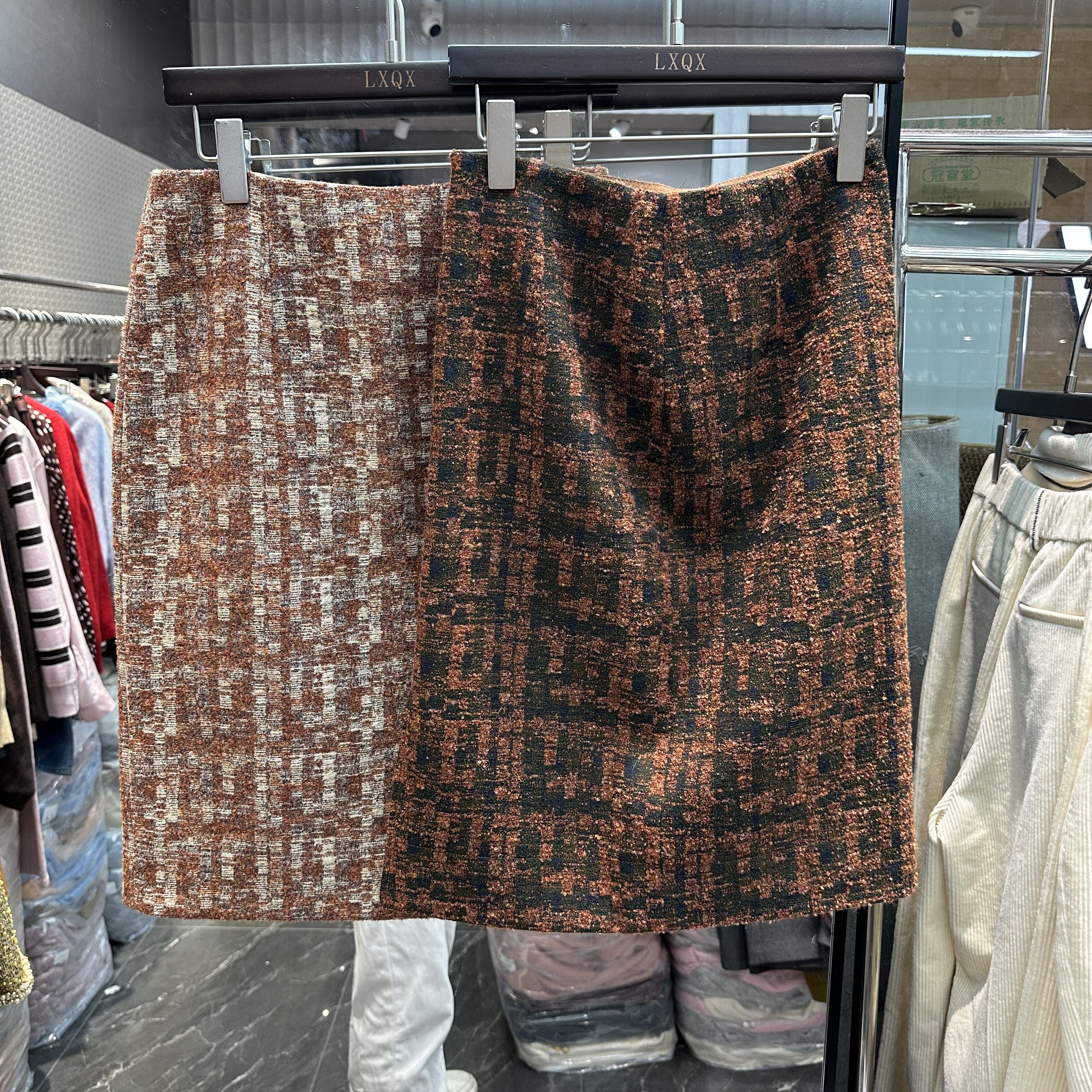 可可家欧货2026秋新品优雅轻熟风高腰百搭显瘦款女士包臀裙27109