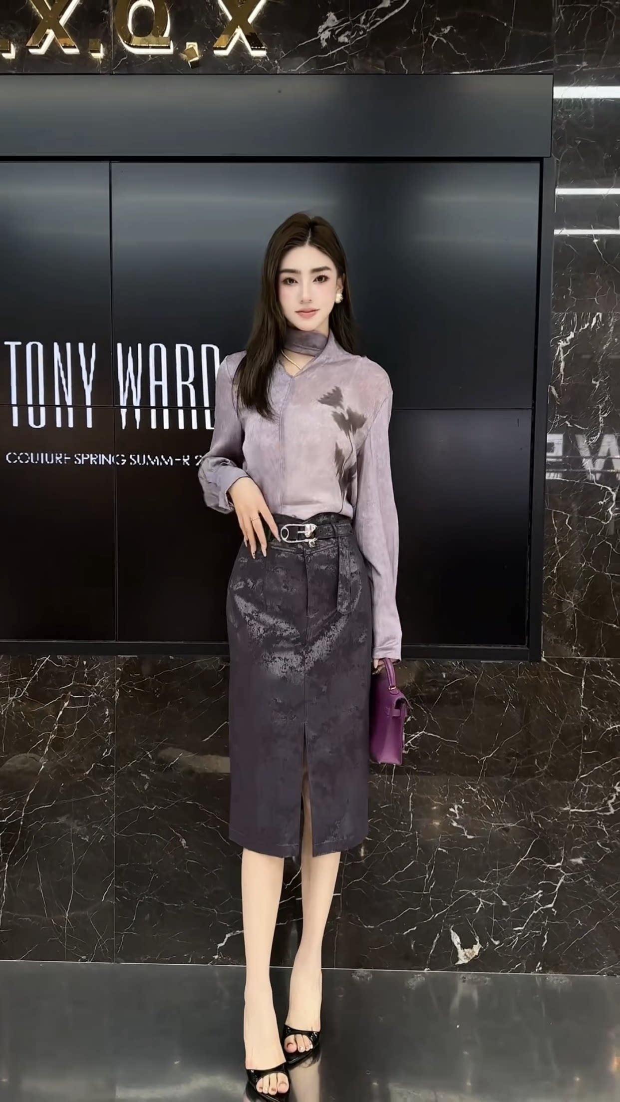 正版欧货2026秋季新款法式温柔风气质高级感印花长袖女士减龄衬衫