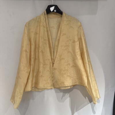 欧洲站2026春夏新款年轻款气质高级感假两件提花短款外套女892760