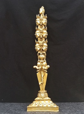 唯美风纯铜带底大号秽迹金刚杵