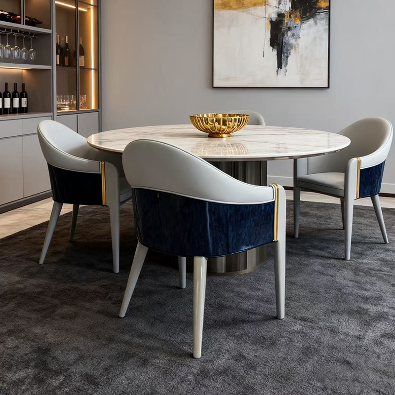 轻奢实木钢琴烤漆餐椅