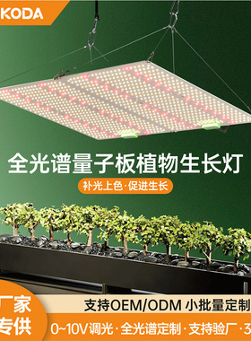 热卖LED量子板120W植物生长灯 带UV独立开关 0-10V调光Grow light