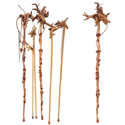 云南对节木天然带头禅杖