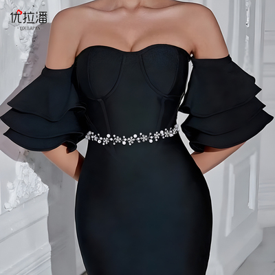 新娘婚纱配饰优拉潘珍珠纯手工