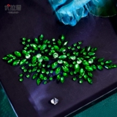 夏季 优拉潘 新款 清新新娘头饰水钻手工发片结婚舞蹈演出发饰HP857