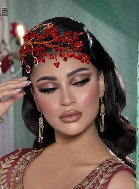 优拉潘 气质新娘伴娘礼服简约发饰水钻枝杈发片走秀造型配饰HP860