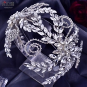 优拉潘 新娘发饰手工奢华超闪水钻发箍走秀发卡表演超仙头饰HP443