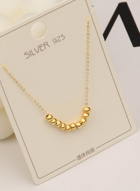 925银银O字链女无感项链