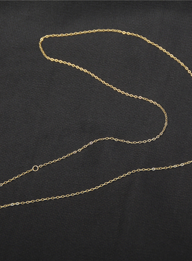 银银O字链女性简约锁骨链项链