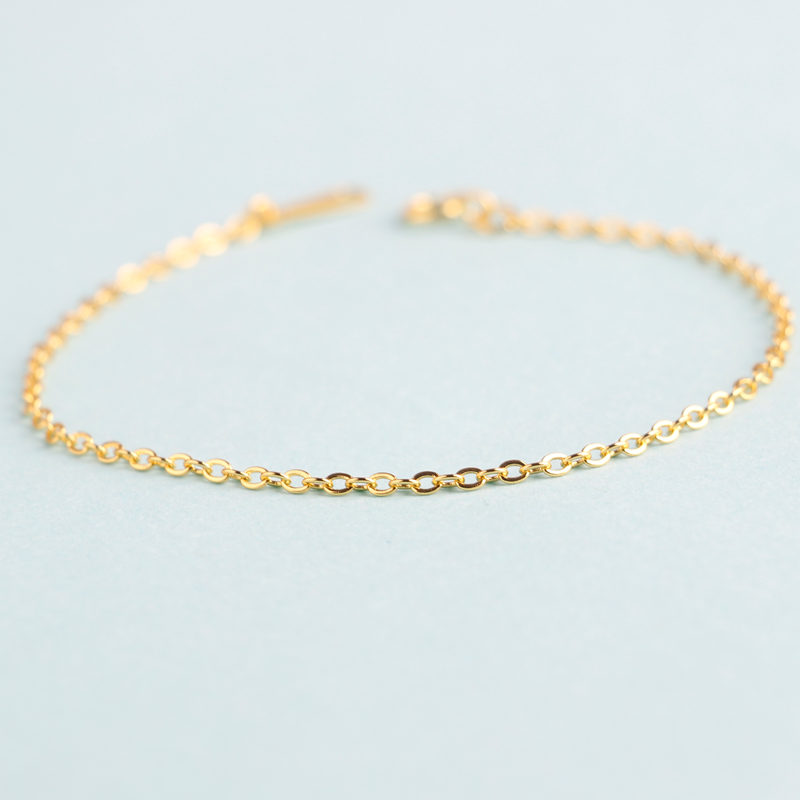 女925银简约甜美可以DIY手链